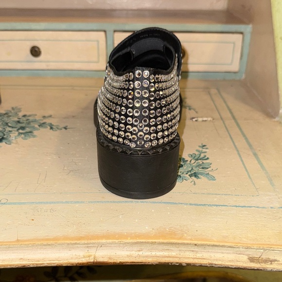 💎Prada Black Loafers with Crystals Embellishment Everywhere💎 - Picture 6 of 15